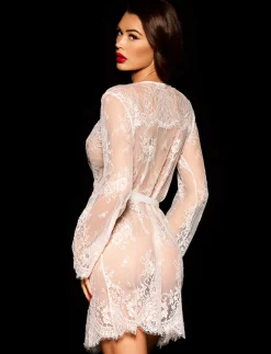 Ivory Love Lace Robe
