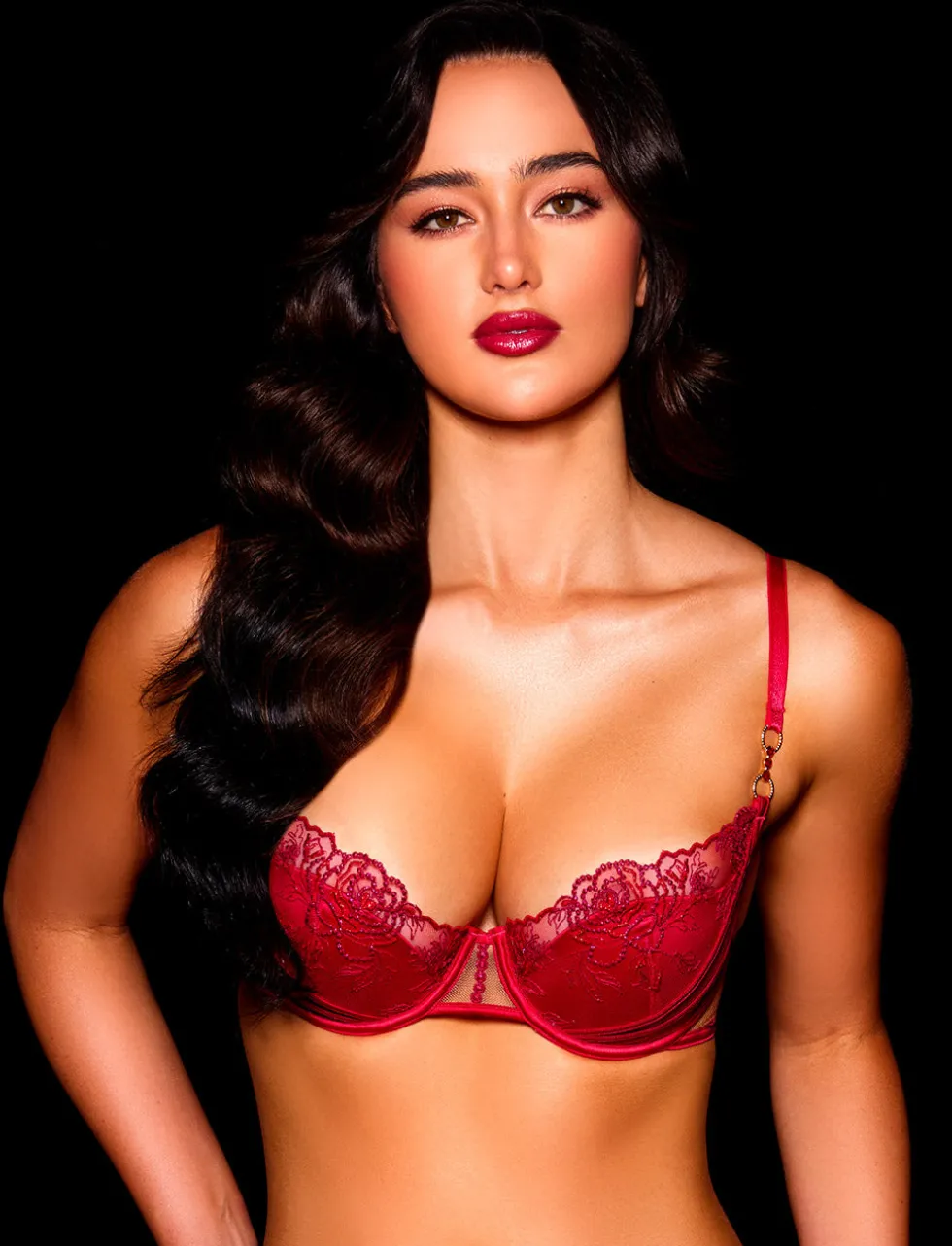 Kiera Red Bra