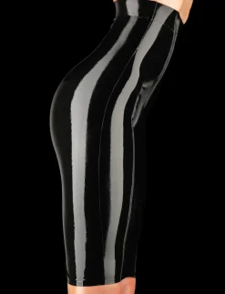 Latex Black Pencil Skirt