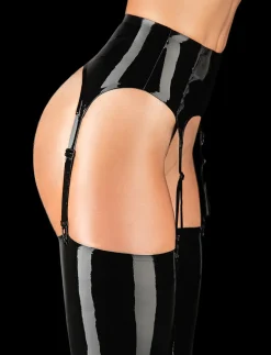 Latex Black Suspender