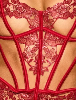 Rosaline Red Corset