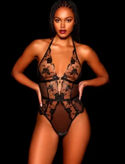 Whitney Black Bodysuit